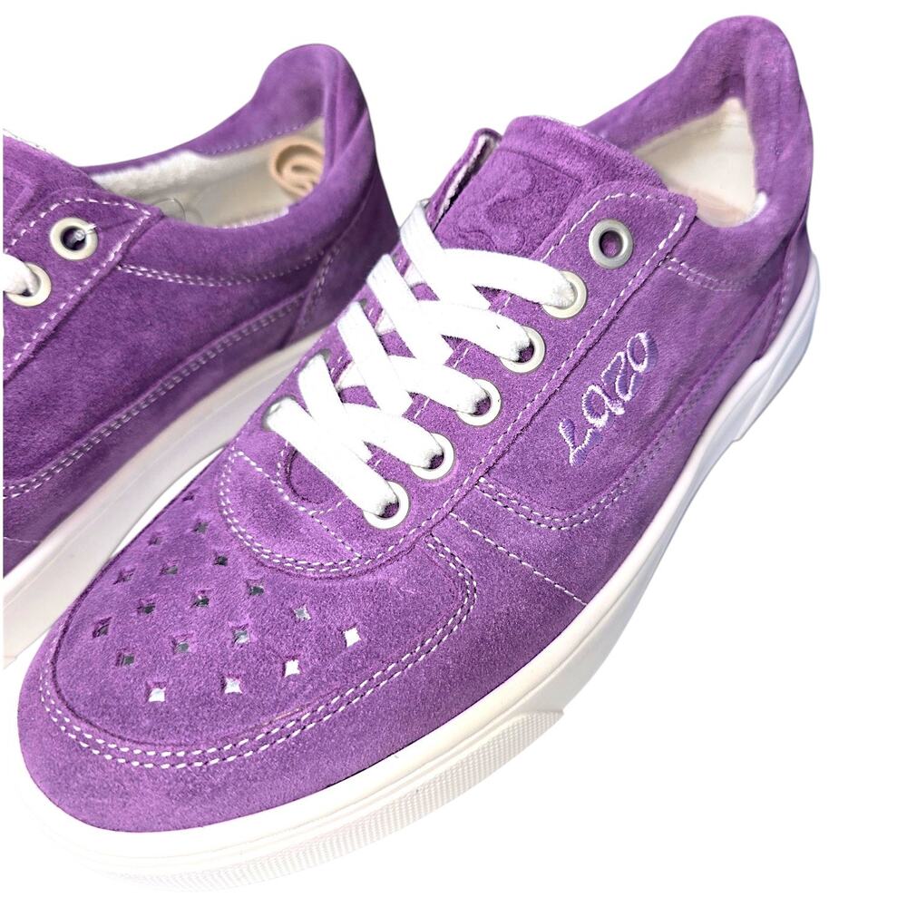 Lazo Hypernova Purple Eco Suede Sneakers Womens 7 Low Top Skate Shoes NWT